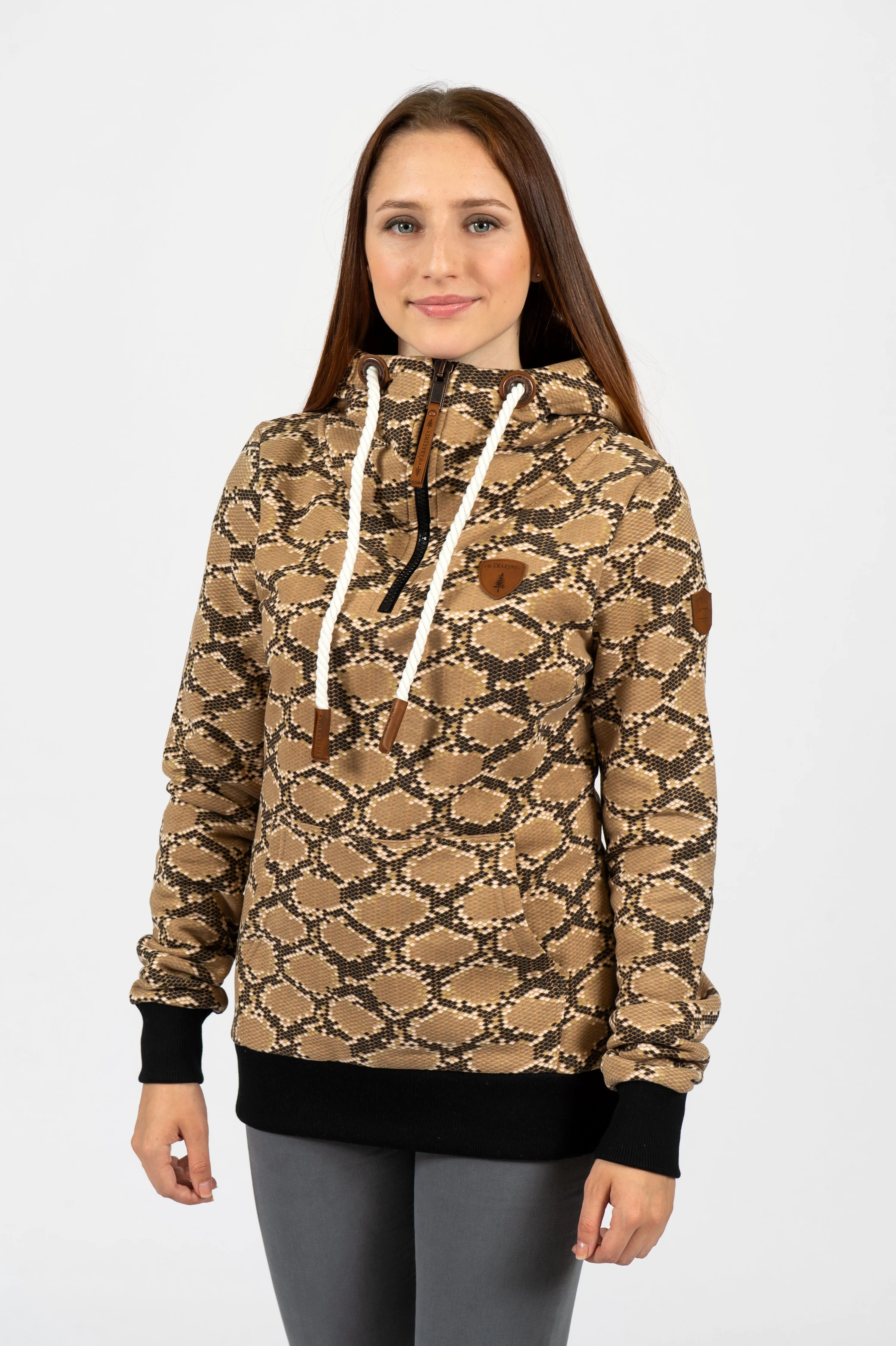 Taylor Snake Neutral/Black Hoodie