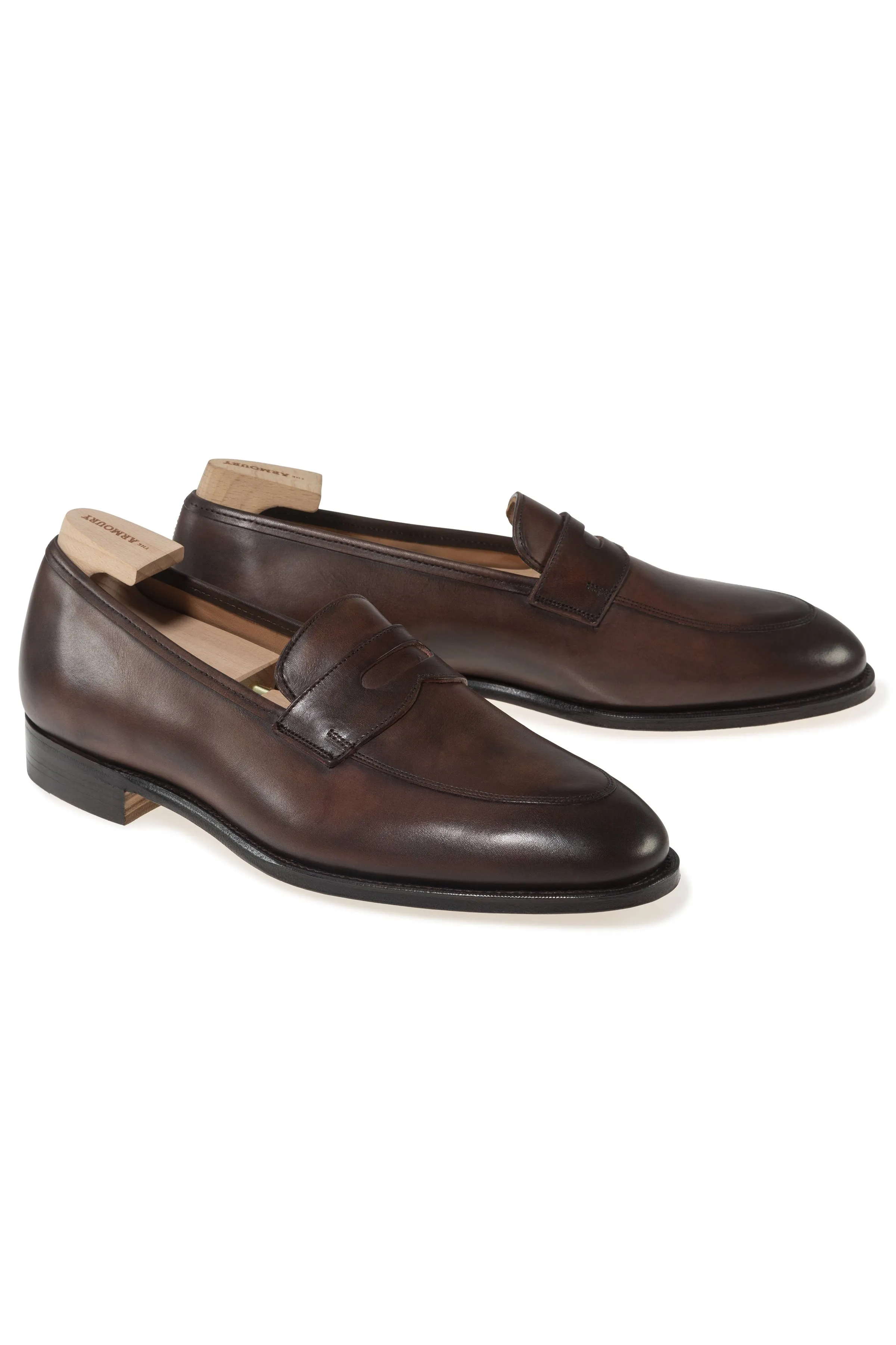 The Armoury Jiro Duane Espresso Calf Penny Loafers *factory seconds*