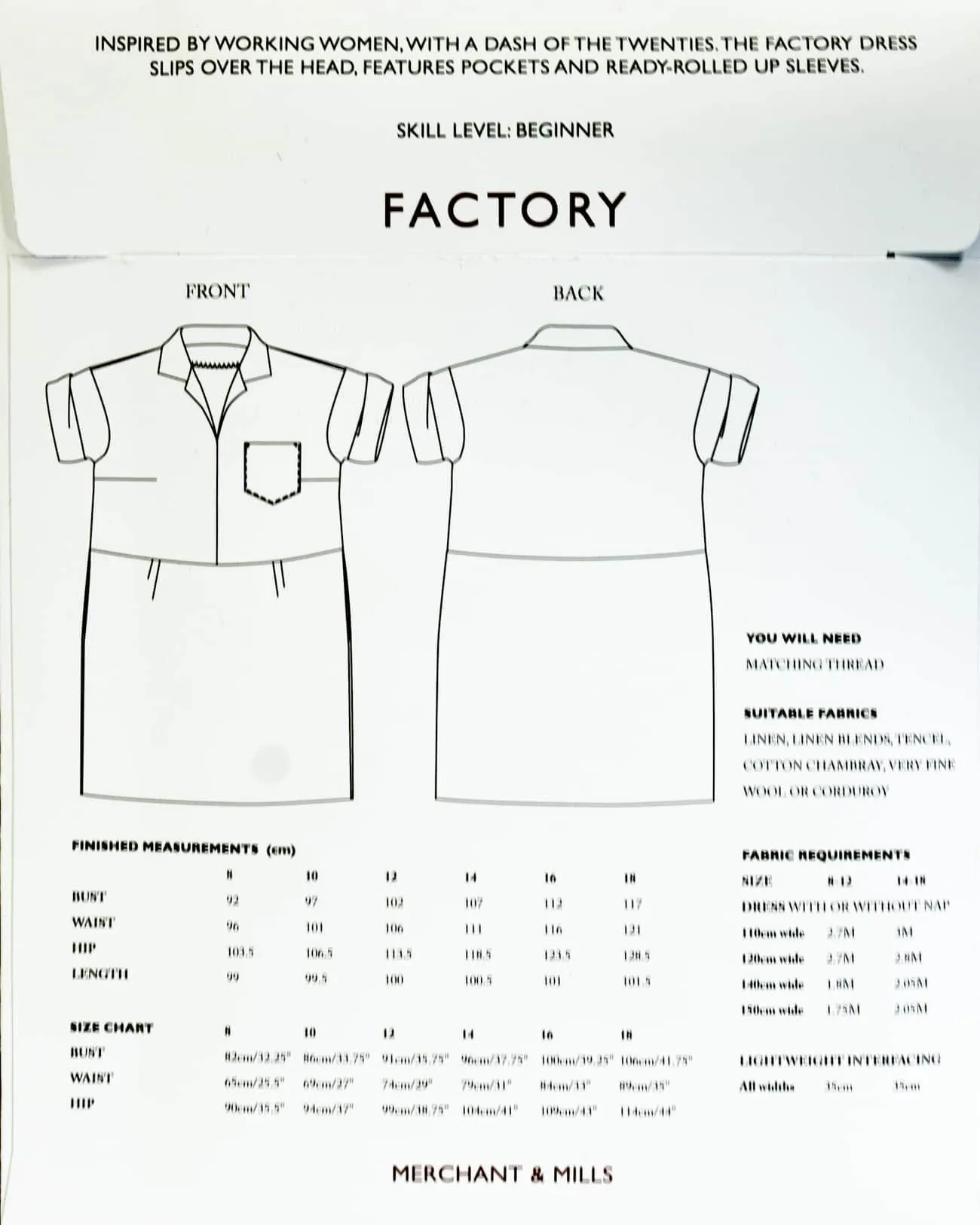 The Factory Dress Pattern