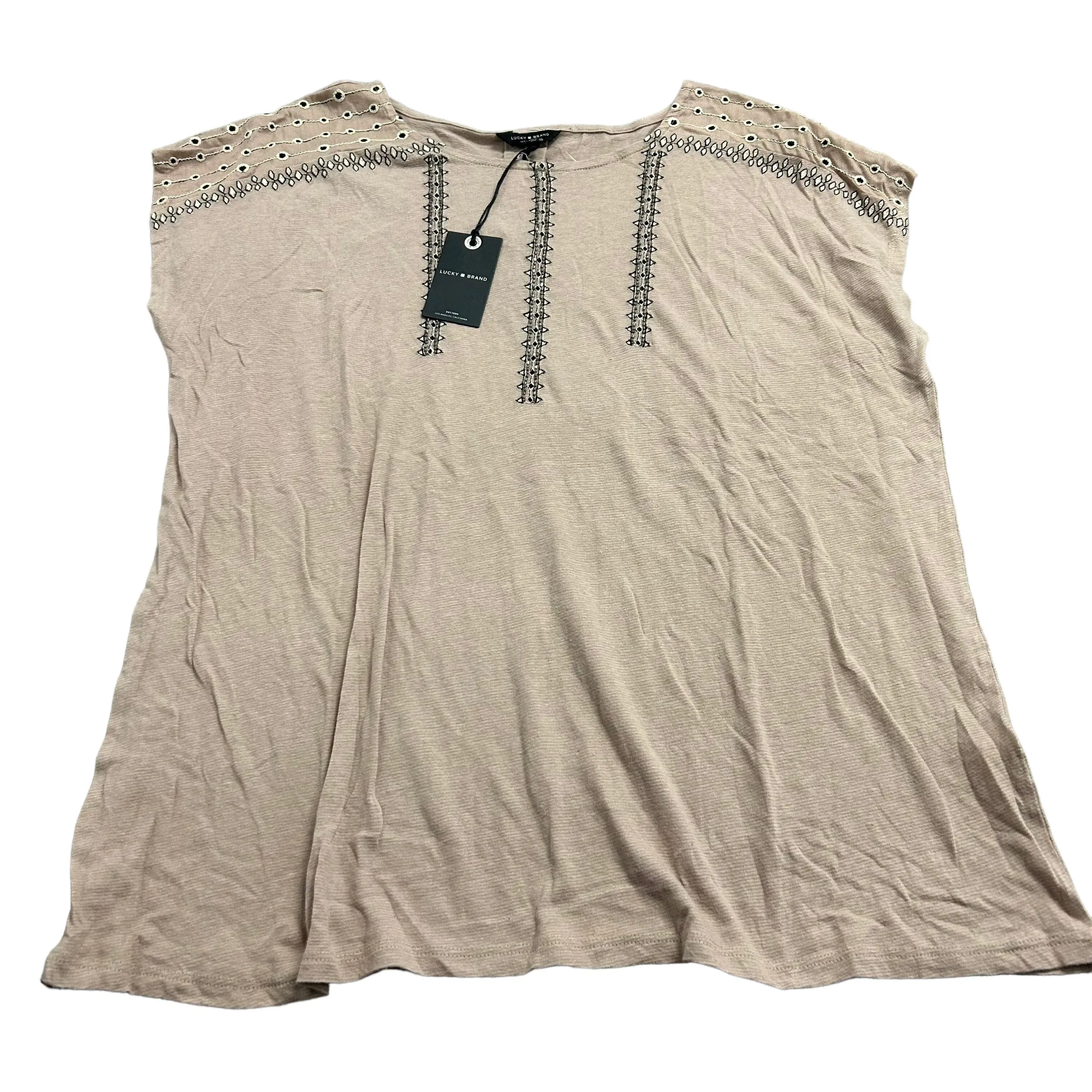 Top Short Sleeve By Lucky Brand  Size: 1x