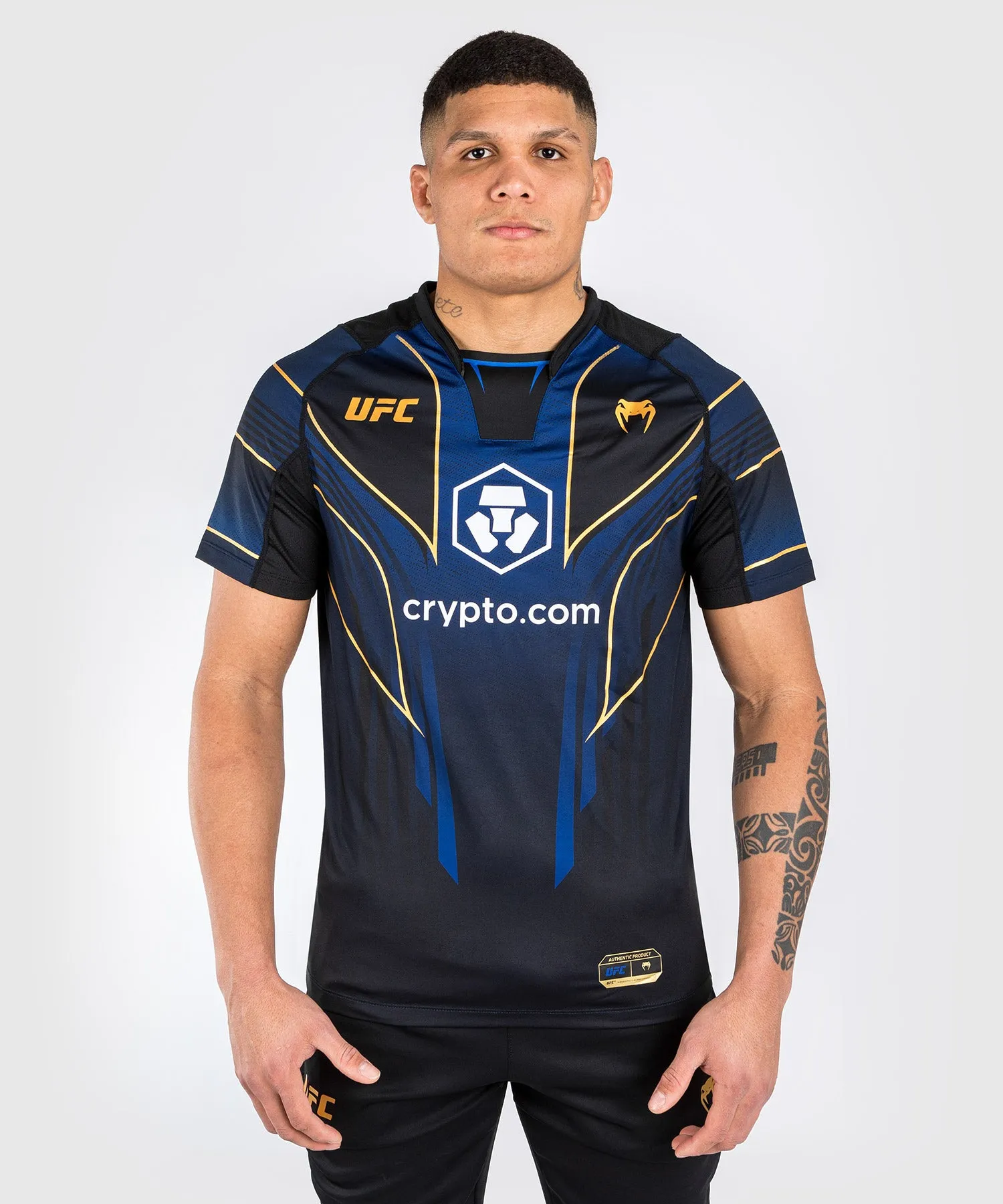 UFC Venum Personalized Authentic Fight Night 2.0 Kit by Venum Men's Walkout Jersey - Midnight Edition - Champion